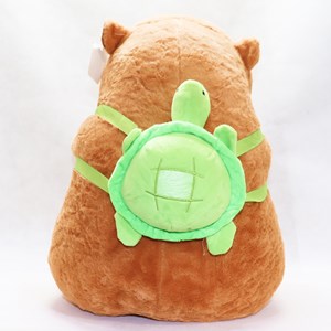 عروسک پولیشی اورجینال کاپی بارا 36 سانتی با کیف لاکپشت_عروسک